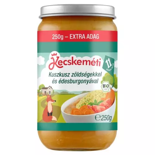 Kecskeméti kuszkusz zöldségek+édesburgonya 250g