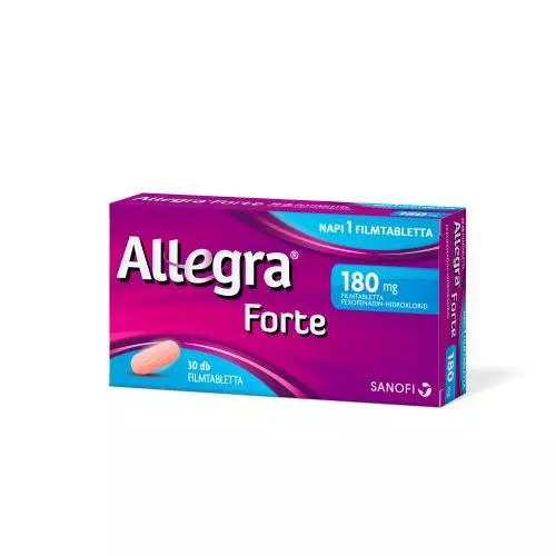Allegra Forte 180 mg filmtabletta 30x Allegra Forte 180 mg filmtabletta 30x