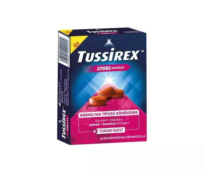 Tussirex pasztilla köhögés ellen 20x Tussirex pasztilla köhögés ellen 20x