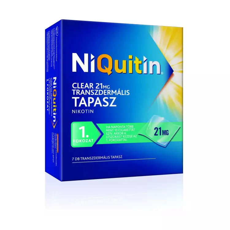 NiQuitin Clear 21 mg transzdermális tapasz 7x NiQuitin Clear 21 mg transzdermális tapasz 7x