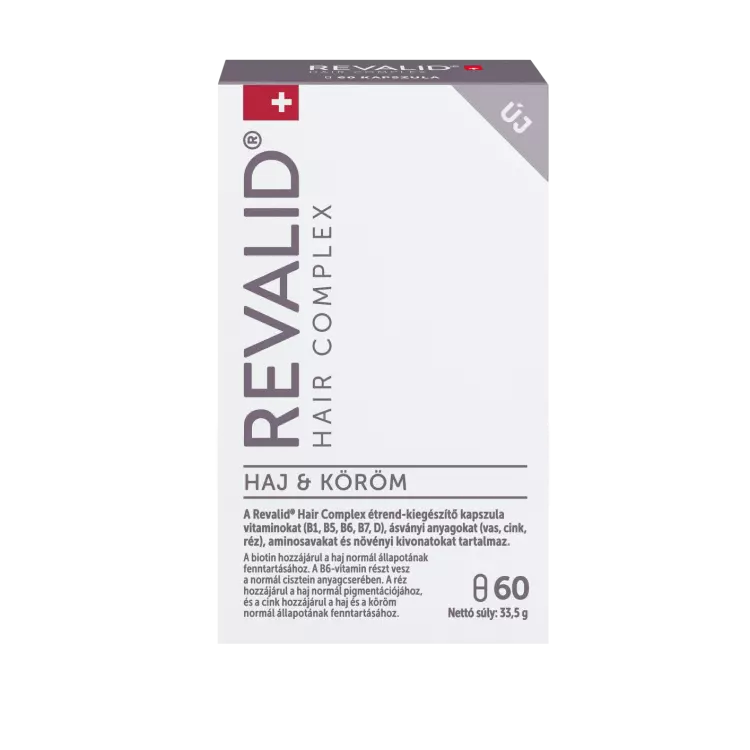 Revalid Hair Complex étrendkiegészítő kapszula 60x Revalid Hair Complex étrendkiegészítő kapszula 60x