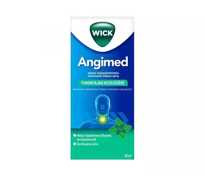 Angimed mentol szájnyálkahártyán alk. old. spray 1x30ml Angimed mentol szájnyálkahártyán alk. old. spray 1x30ml