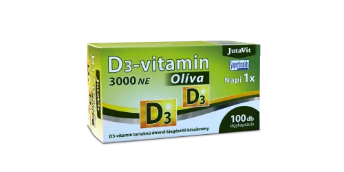 JutaVit D3-vitamin 3000 NE Oliva lágy kapszula 100x