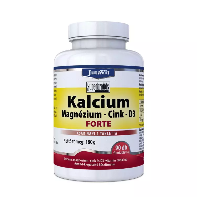 JutaVit Kalcium+ Magnézium+ Cink+ D3 forte tabl. 90x JutaVit Kalcium+ Magnézium+ Cink+ D3 forte tabl. 90x