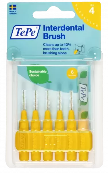 TePe Original fogköztisztító kefe 0,7 mm sárga 6x TePe Original fogköztisztító kefe 0,7 mm sárga 6x
