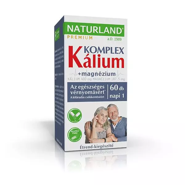 Naturland Kálium + magnézium kapszula 60x Naturland Kálium + magnézium kapszula 60x