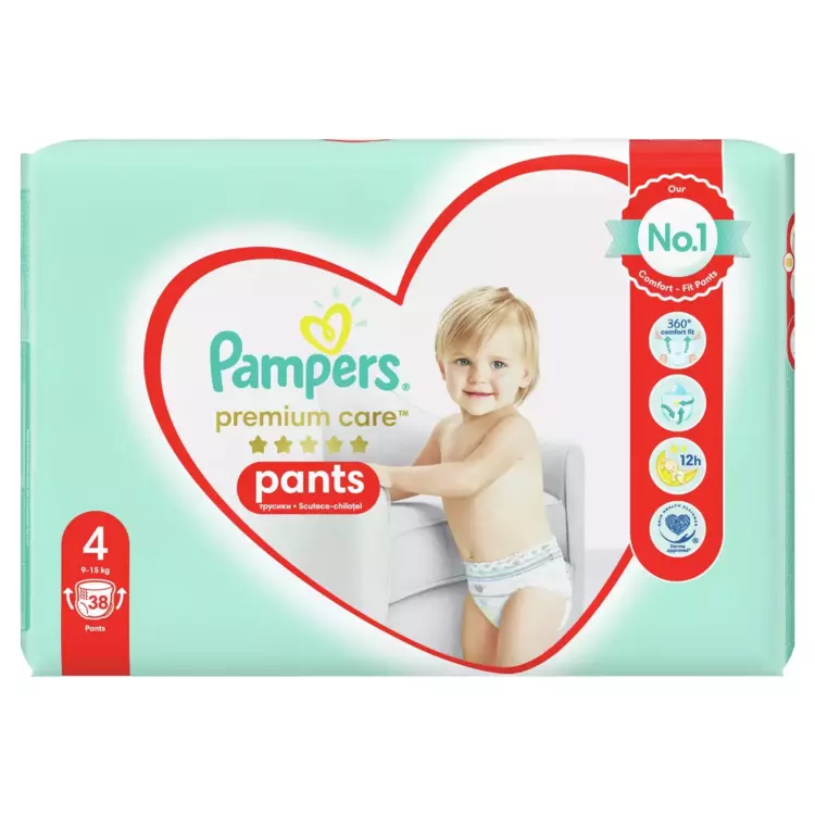 Pampers Premium Care Pants 4-es 9-15 kg 38x Pampers Premium Care Pants 4-es 9-15 kg 38x