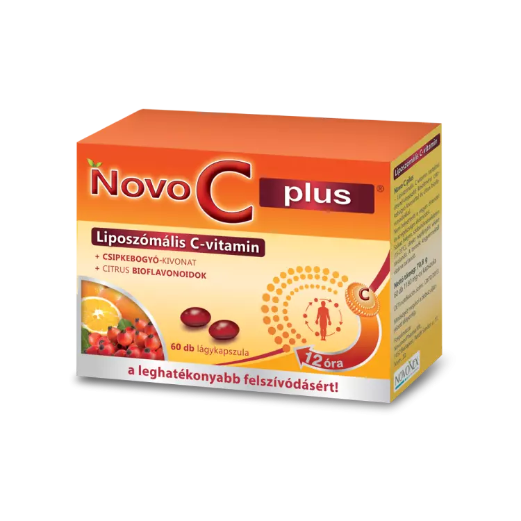 Novo C Plus liposzómás retard C kapszula 60x Novo C Plus liposzómás retard C kapszula 60x
