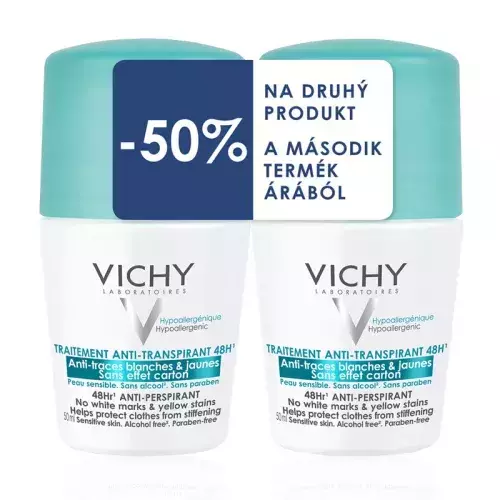Vichy deo golyós izz.szab. Anti-Mark Duopack 2x50ml Vichy deo golyós izz.szab. Anti-Mark Duopack 2x50ml