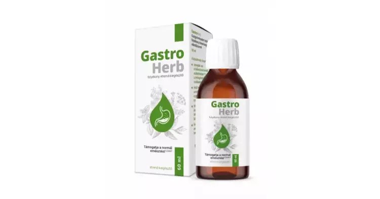 GastroHerb étrendkiegészítő folyadék 60ml GastroHerb étrendkiegészítő folyadék 60ml