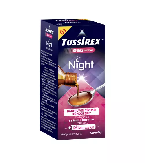 Tussirex Night szirup köhögésre 120ml