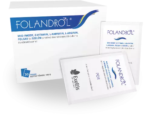 Folandrol folsav szelén étrendkiegészítő por 60x