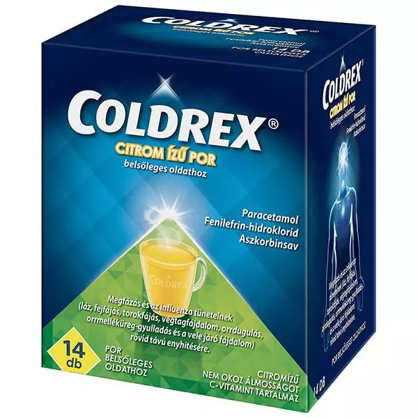 Coldrex citrom ízű por belsőleges oldathoz 14x5g Coldrex citrom ízű por belsőleges oldathoz 14x5g
