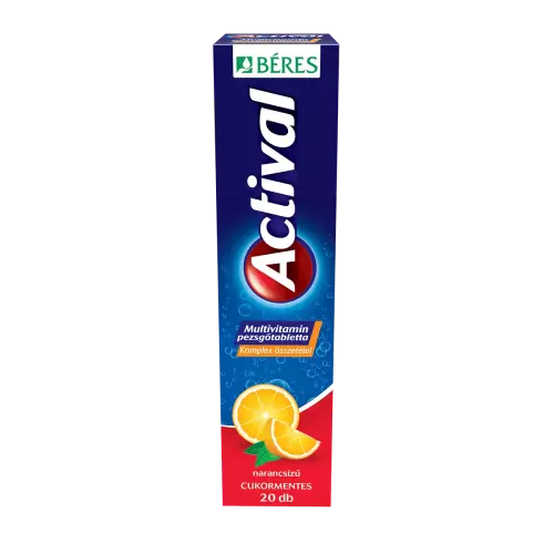 Actival multivitamin pezsgőtabletta narancs 20x