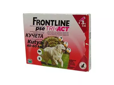 Frontline Tri-Act XL (40-60 kg) kutya A.U.V. 3x Frontline Tri-Act XL (40-60 kg) kutya A.U.V. 3x