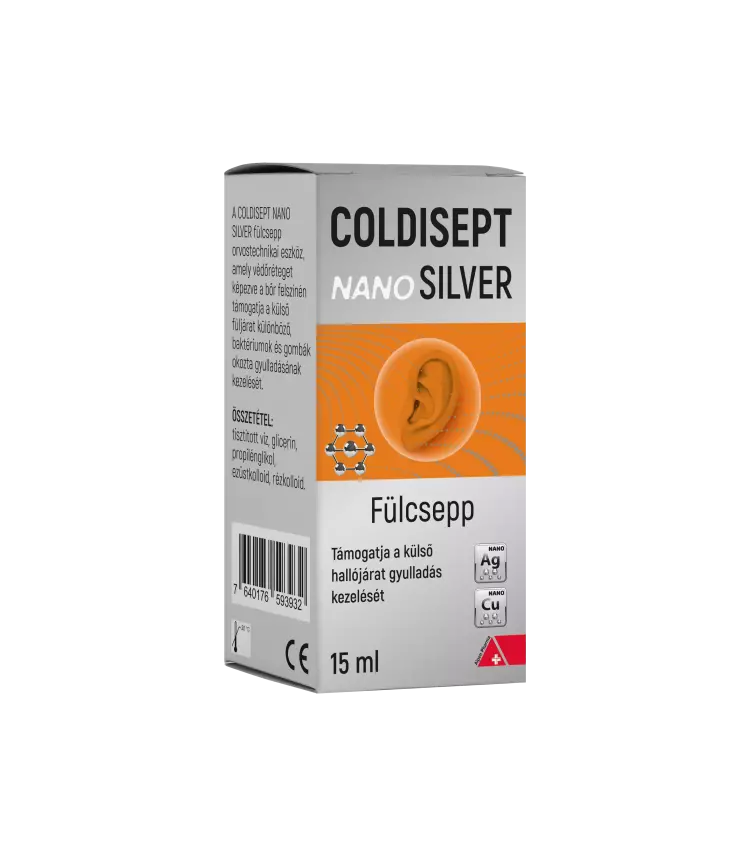 Coldisept NanoSILVER fülcsepp 15ml