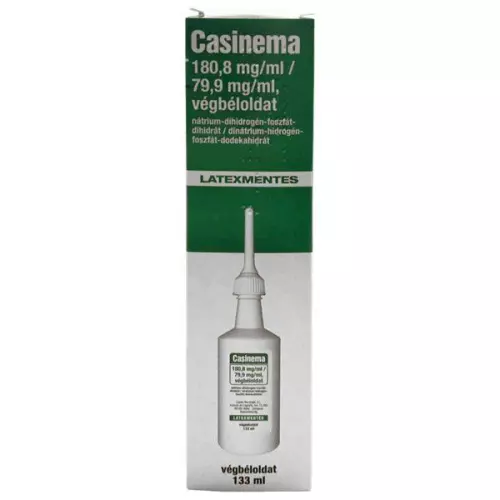 Casinema 180,8 mg/ml / 79,9 mg/ml végbéloldat 1x133ml
