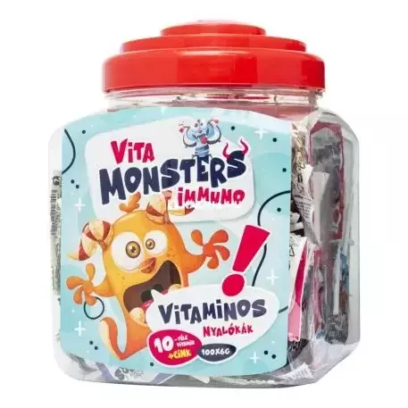 Vitamonsters Immuno multivitamin nyalóka 100x6g Vitamonsters Immuno multivitamin nyalóka 100x6g