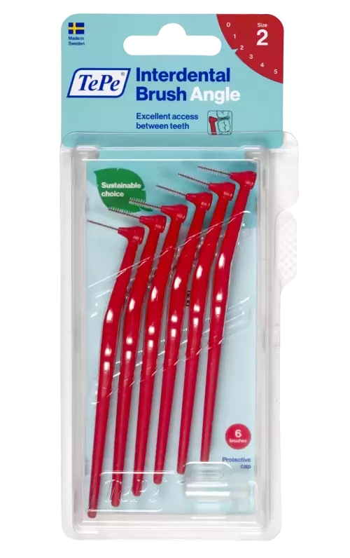 TePe Angle interdentális kefe piros 6x