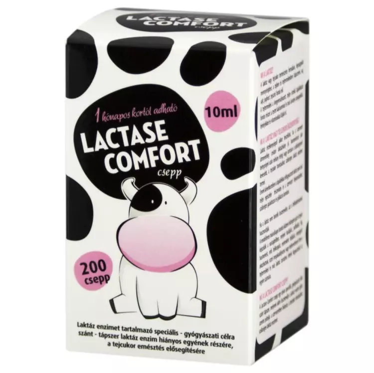 Lactase Comfort csepp spec. gyógy. élelm. 0hó+ 10ml/200cs Lactase Comfort csepp spec. gyógy. élelm. 0hó+ 10ml/200cs