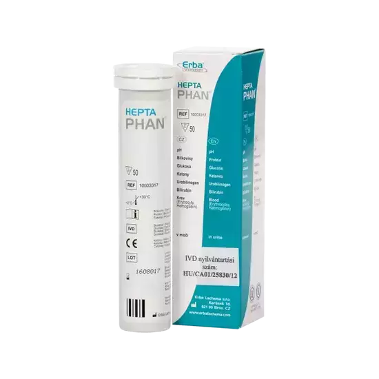 HeptaPhan tesztcsík 50x HeptaPhan tesztcsík 50x