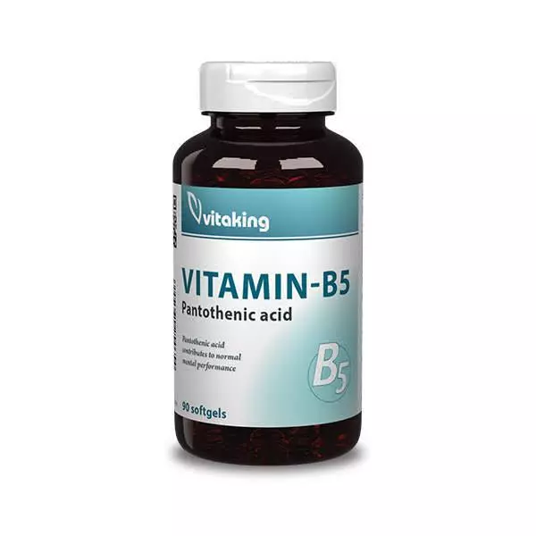 Vitaking B5-Pantoténsav 200 mg gélkapszula 90x Vitaking B5-Pantoténsav 200 mg gélkapszula 90x
