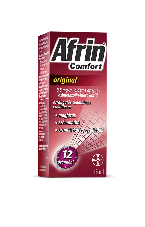 Afrin Comfort original 0,5 mg/ml oldatos orrspray 1x15ml Afrin Comfort original 0,5 mg/ml oldatos orrspray 1x15ml