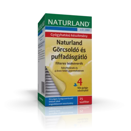 Naturland Görcsoldó és puffadásgátló teak. filt. 25x1,5g