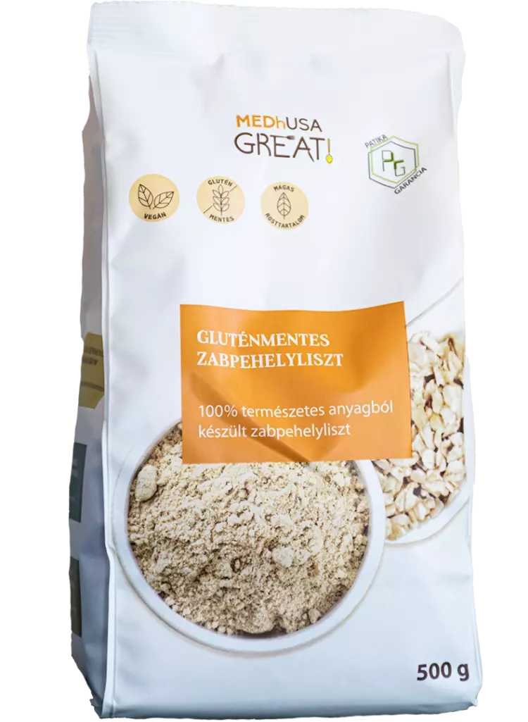 MEDhUSA Gluténmentes Zabpehelyliszt 500g MEDhUSA Gluténmentes Zabpehelyliszt 500g