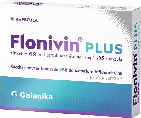 Flonivin Plus cink+ élőflóra kapszula 10x Flonivin Plus cink+ élőflóra kapszula 10x