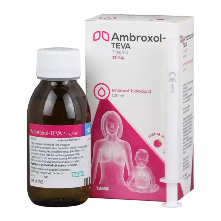Ambroxol-TEVA 3 mg/ml szirup 1x100ml Ambroxol-TEVA 3 mg/ml szirup 1x100ml