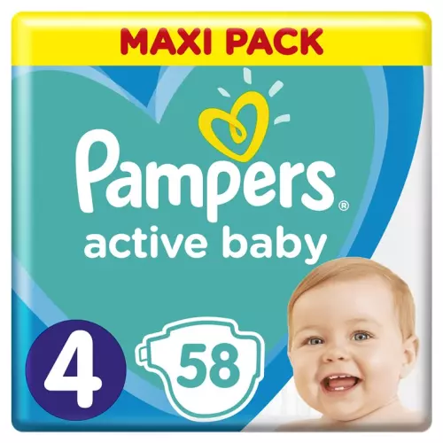 Pampers Active Baby nadrágpelenka 4-es 9-14 kg 58x