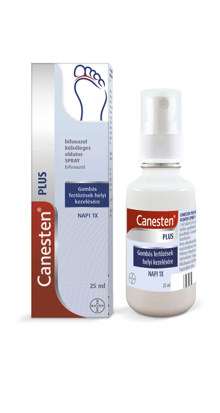 Canesten Plus bifonazol külsőleges oldatos spray 1x25ml Canesten Plus bifonazol külsőleges oldatos spray 1x25ml