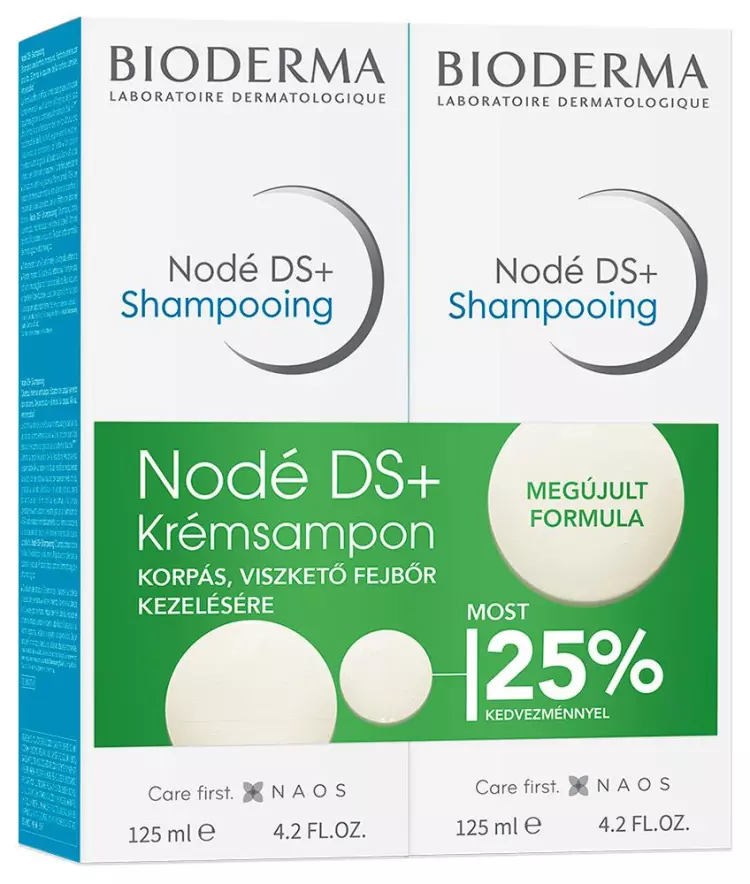 Bioderma Nodé DS+ krémsampon duo 2x125ml Bioderma Nodé DS+ krémsampon duo 2x125ml