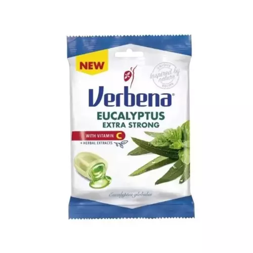 Verbena cukorka extra strong eukaliptusz 60g
