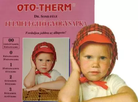 Oto-Therm gyógysapka+1 pár hőtároló betét 00.sz. 1x Oto-Therm gyógysapka+1 pár hőtároló betét 00.sz. 1x