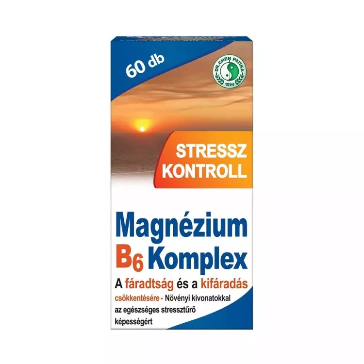 Dr.Chen Magnézium B6 komplex stressz kontroll tbl. 60x Dr.Chen Magnézium B6 komplex stressz kontroll tbl. 60x