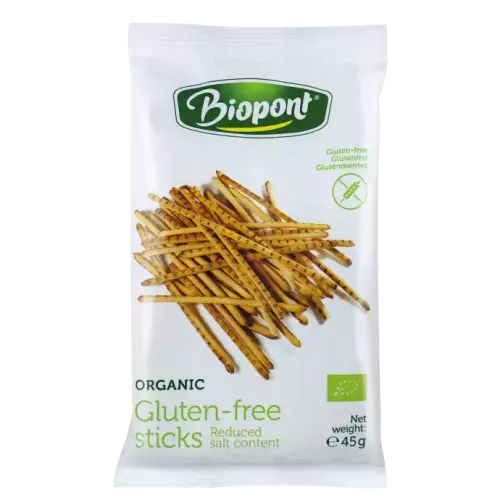 Biopont Bio gluténmentes dekor-sós sóspálcika 45g