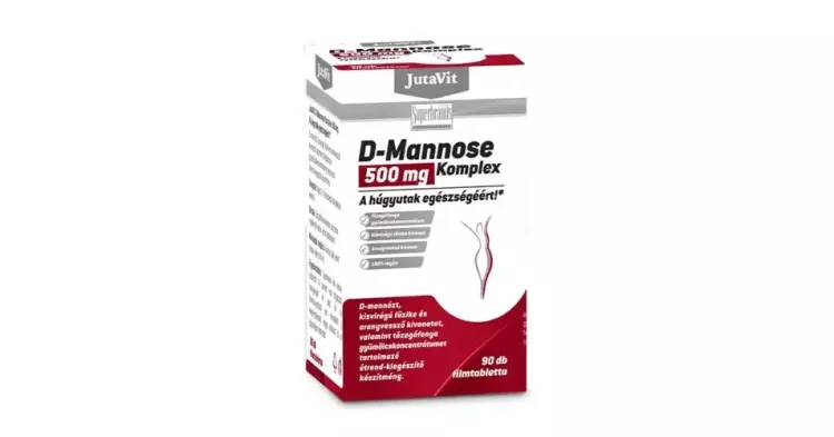 JutaVit D-mannose 500 mg komplex filmtabletta 90x JutaVit D-mannose 500 mg komplex filmtabletta 90x