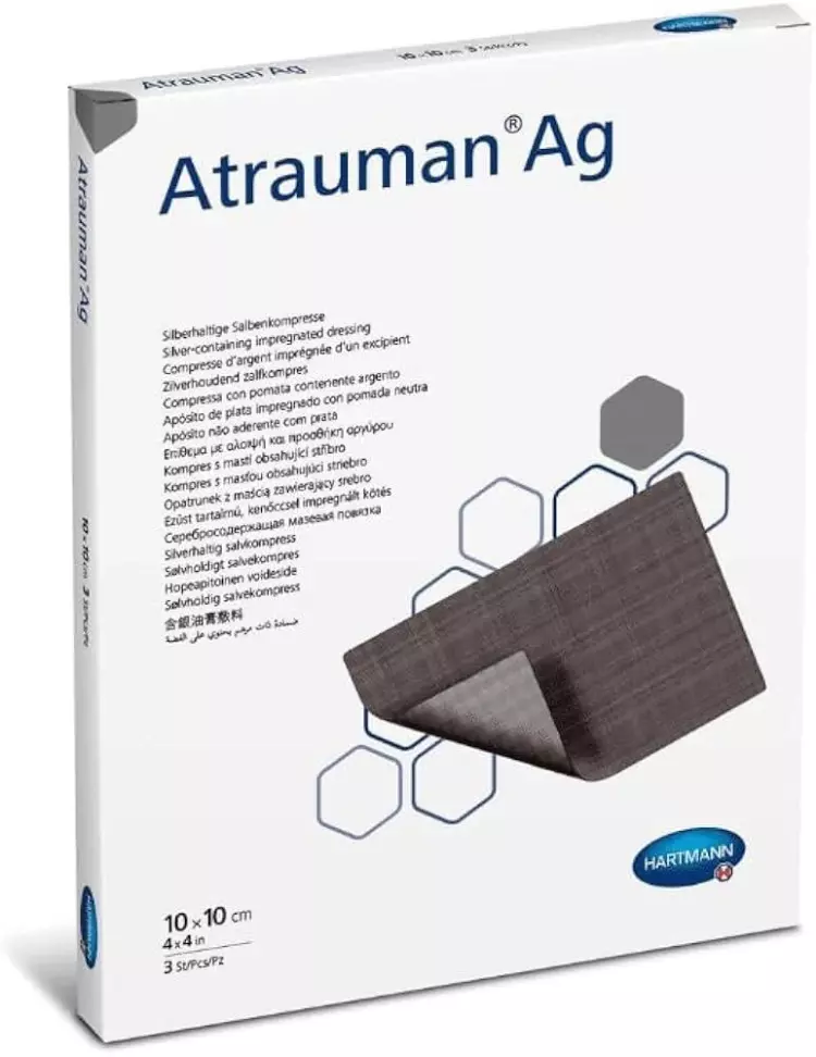 Atrauman Ag kenőcstüll steril 10 x 10 cm 10x Atrauman Ag kenőcstüll steril 10 x 10 cm 10x