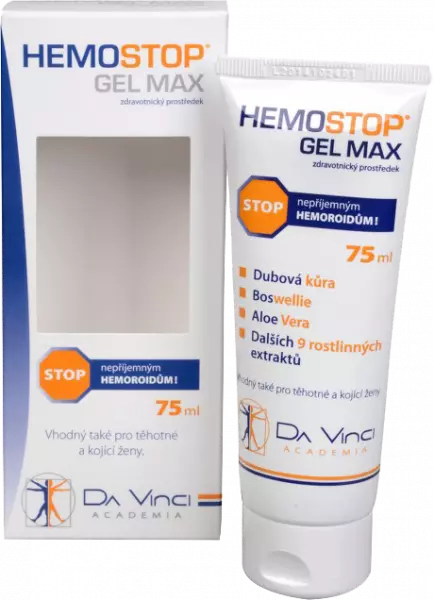 HemoStop gél Max aranyér kezelésére 75ml HemoStop gél Max aranyér kezelésére 75ml