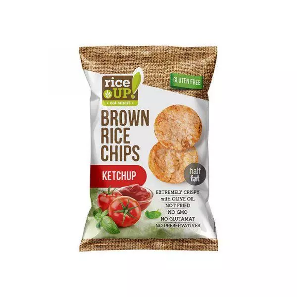 Rice Up rizs chips ketchup 60g Rice Up rizs chips ketchup 60g