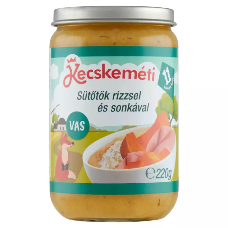 Kecskeméti sütőtök rizzsel és sonkával 220g Kecskeméti sütőtök rizzsel és sonkával 220g