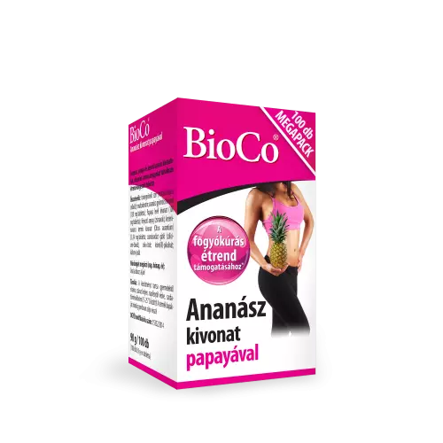 BioCo Ananász papayával tabletta 100x