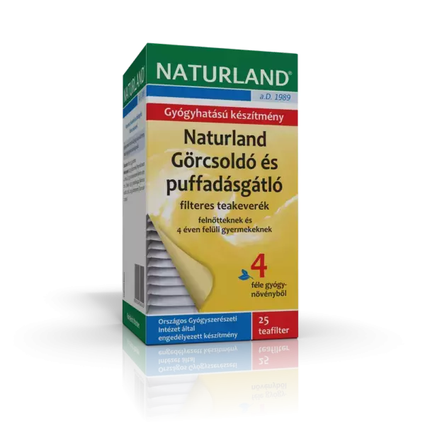 Naturland Görcsoldó és puffadásgátló teak. filt. 25x1,5g Naturland Görcsoldó és puffadásgátló teak. filt. 25x1,5g