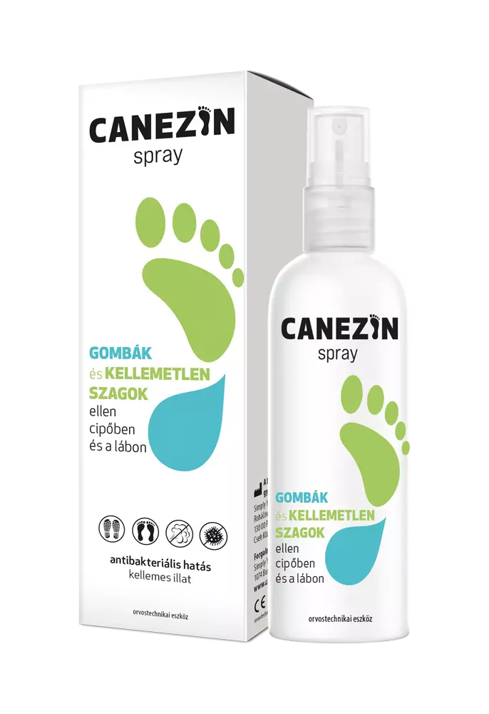 Canezin gombaellenes antibakteriális lábspray 100ml Canezin gombaellenes antibakteriális lábspray 100ml