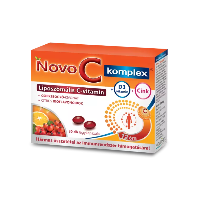 Novo C Komplex liposzómás retard C+D3+Zn kapsz. 30x Novo C Komplex liposzómás retard C+D3+Zn kapsz. 30x