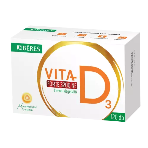 Béres Vita-D3 3200 NE Forte étrendkieg. tabletta 120x