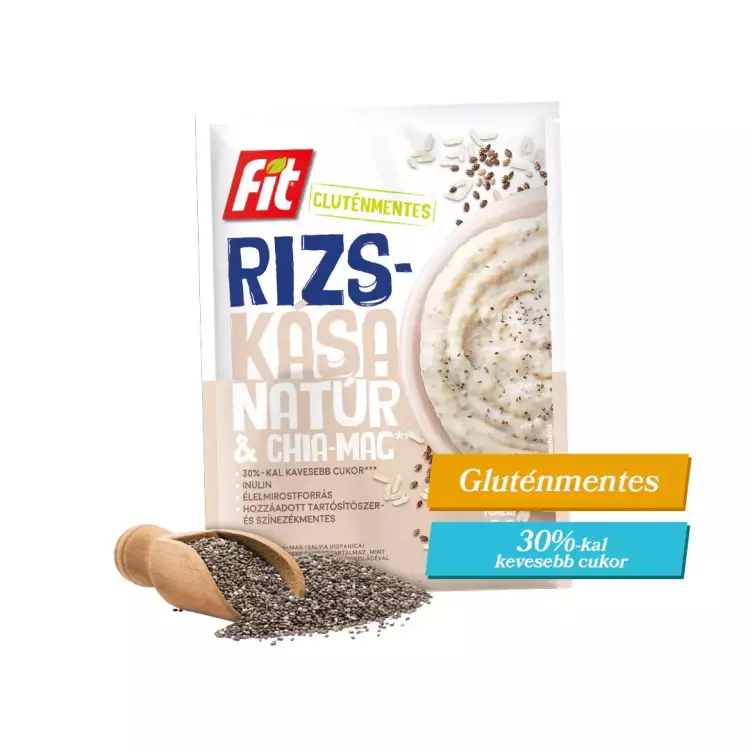 Fit reggeli rizskása Chia mag-inulin GM. 60g Fit reggeli rizskása Chia mag-inulin GM. 60g