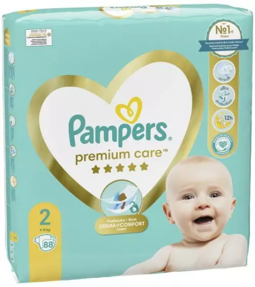 Pampers Premium Care nadrágpelenka 2-es 4-8kg 88x